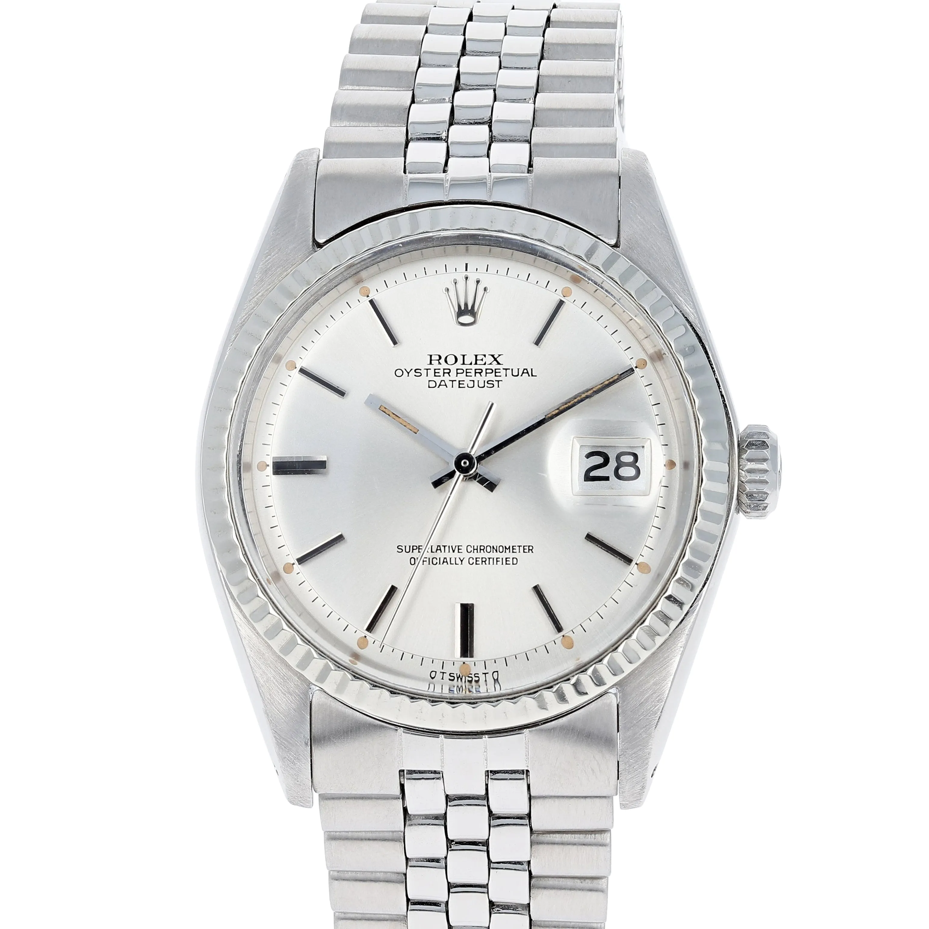 Rolex Datejust 1601 Sigma Dial Cal. 1575 Automatic c. 1973 Jubilee White Gold & Steel 36 mm