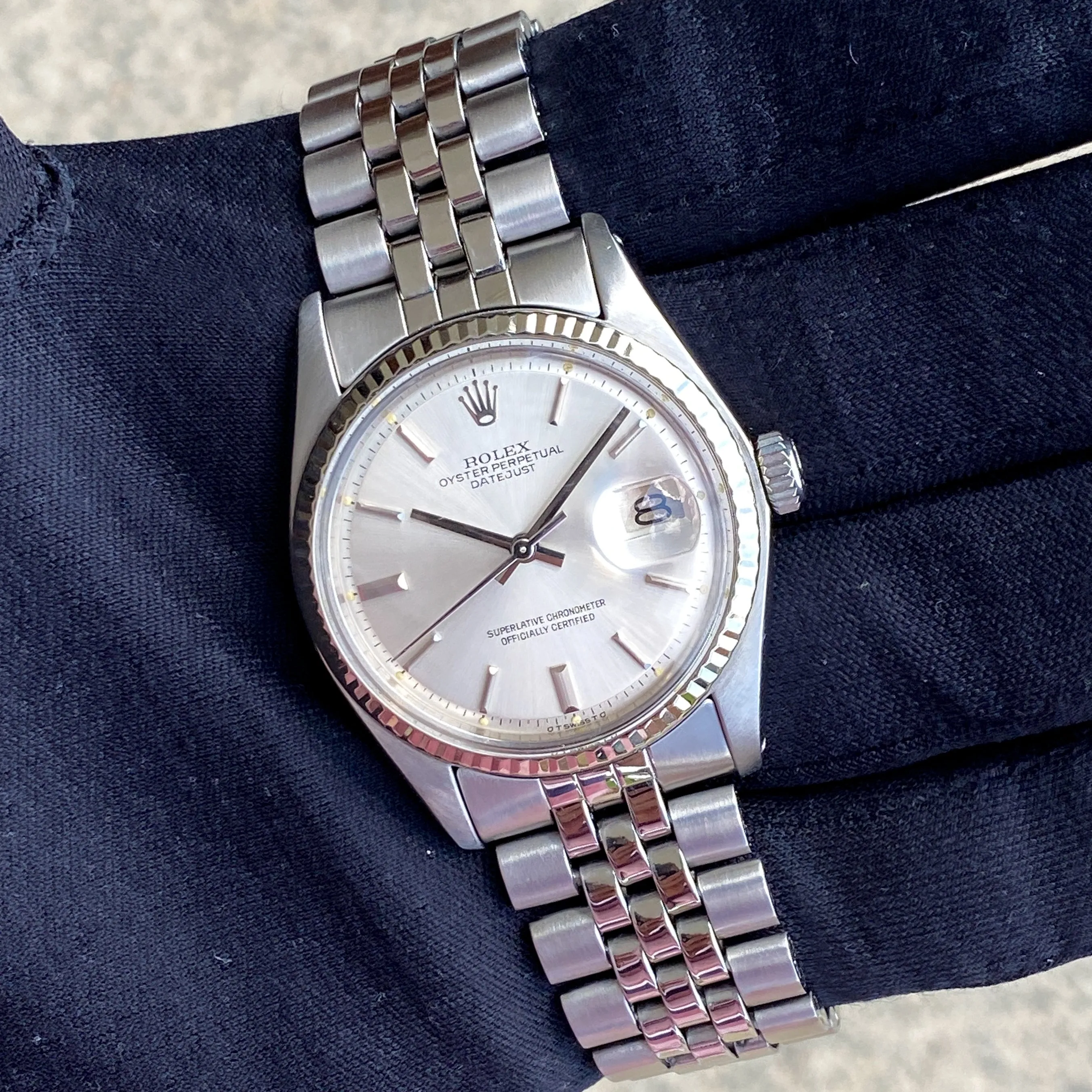 Rolex Datejust 1601 Sigma Dial Cal. 1575 Automatic c. 1977 Jubilee White Gold & Steel 36 mm