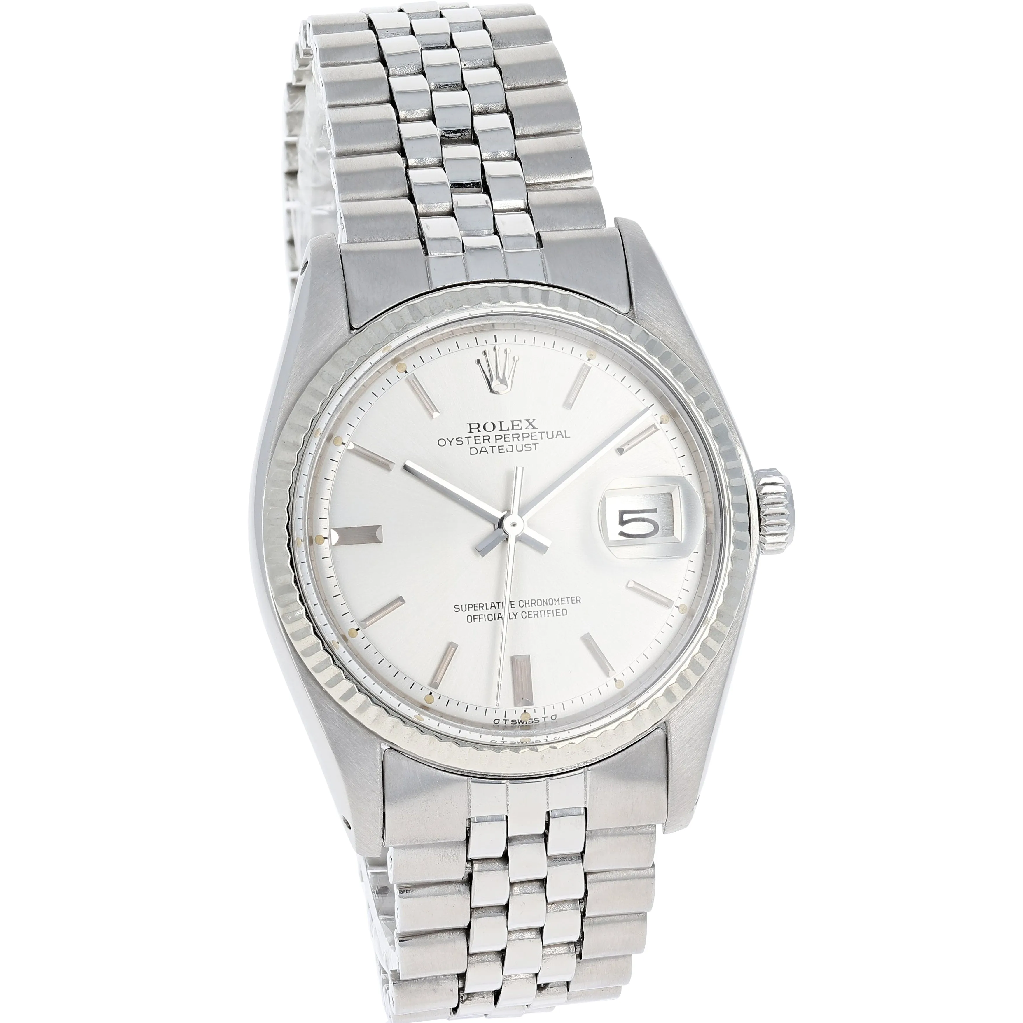 Rolex Datejust 1601 Sigma Dial Cal. 1575 Automatic c. 1977 Jubilee White Gold & Steel 36 mm