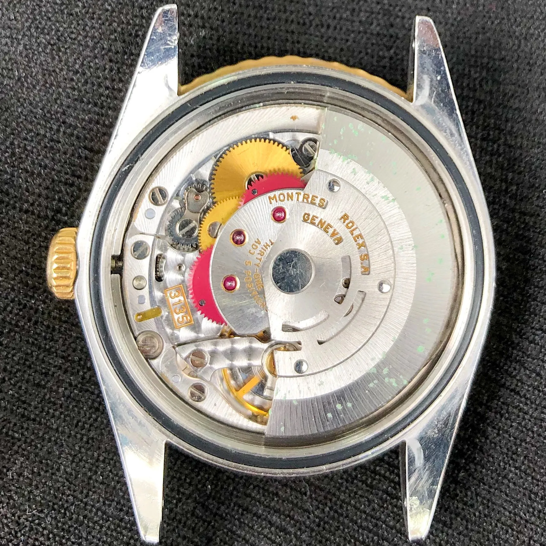 Rolex Datejust Turn-O-Graph 16263 White Roman c. 1995 Oyster 18k Yellow Gold & Steel 36 mm