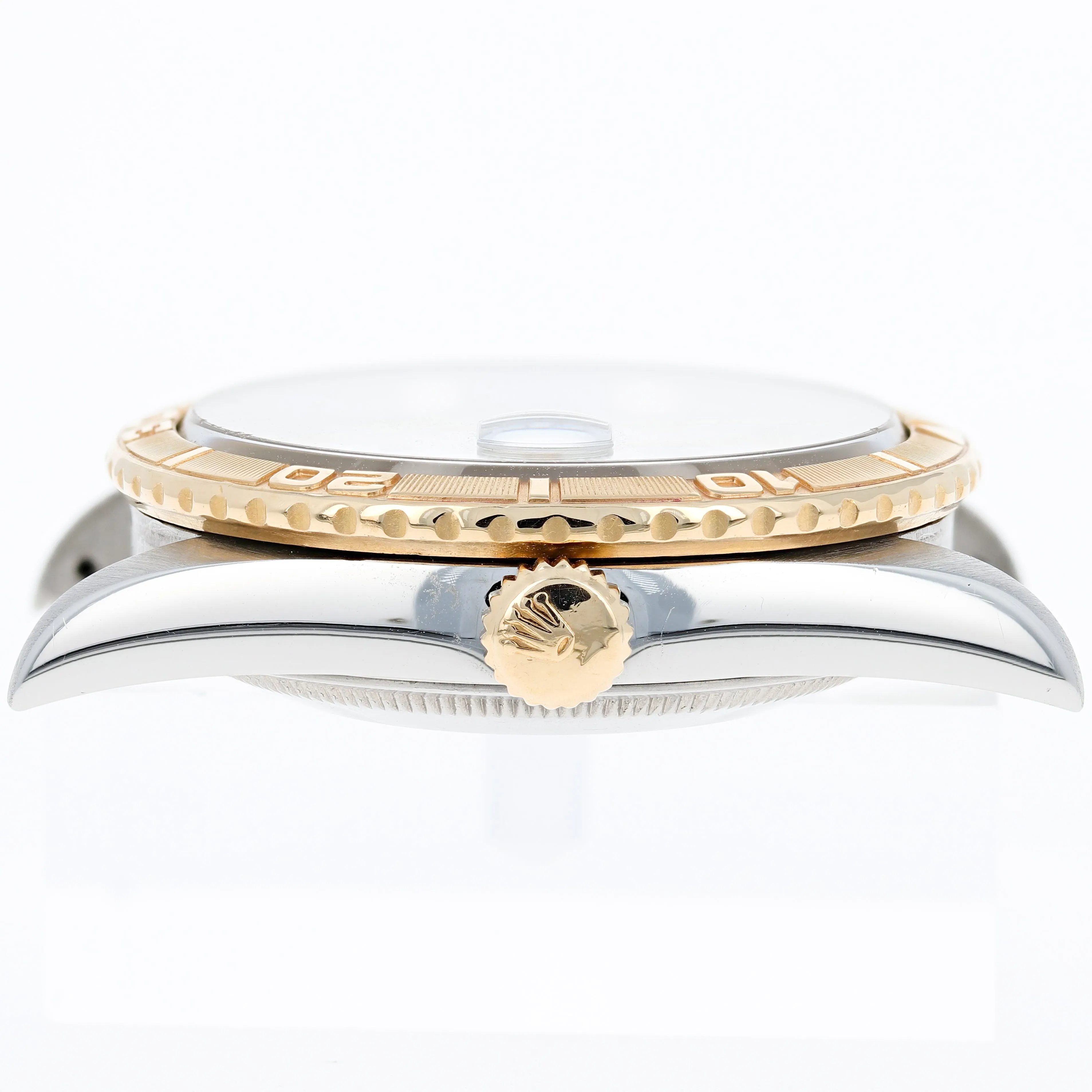 Rolex Datejust Turn-O-Graph 16263 White Roman c. 1995 Oyster 18k Yellow Gold & Steel 36 mm