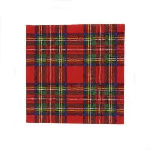Royal Stewart Tartan Napkin Serviettes (Pack of 20)