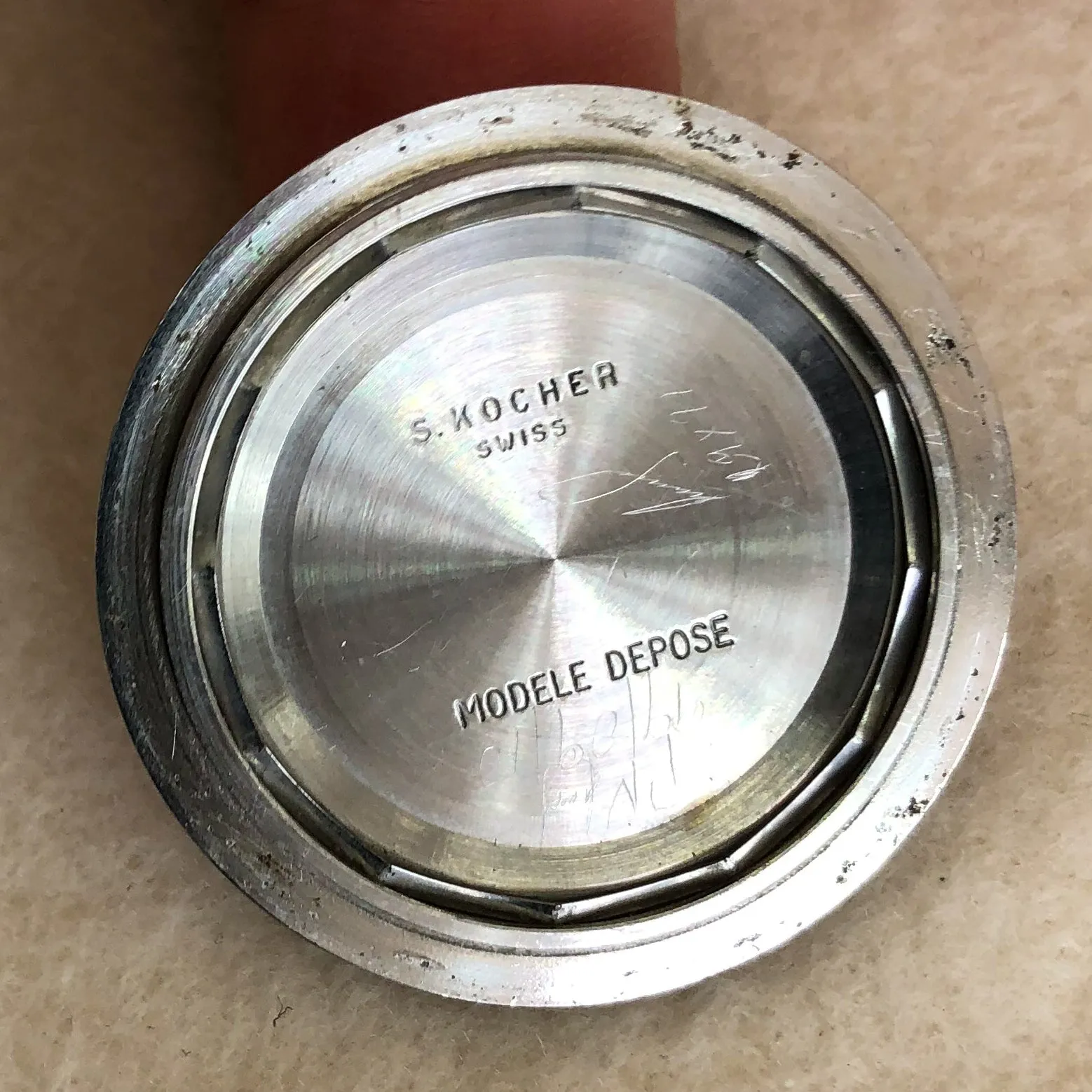 Royce Jumbo Diver Vintage Automatic Orange Rare c. 1970 Steel 43 mm
