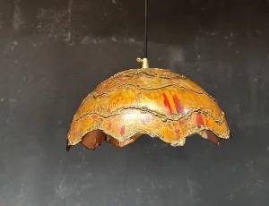 Rustic Copper Island Kitchen Lighting