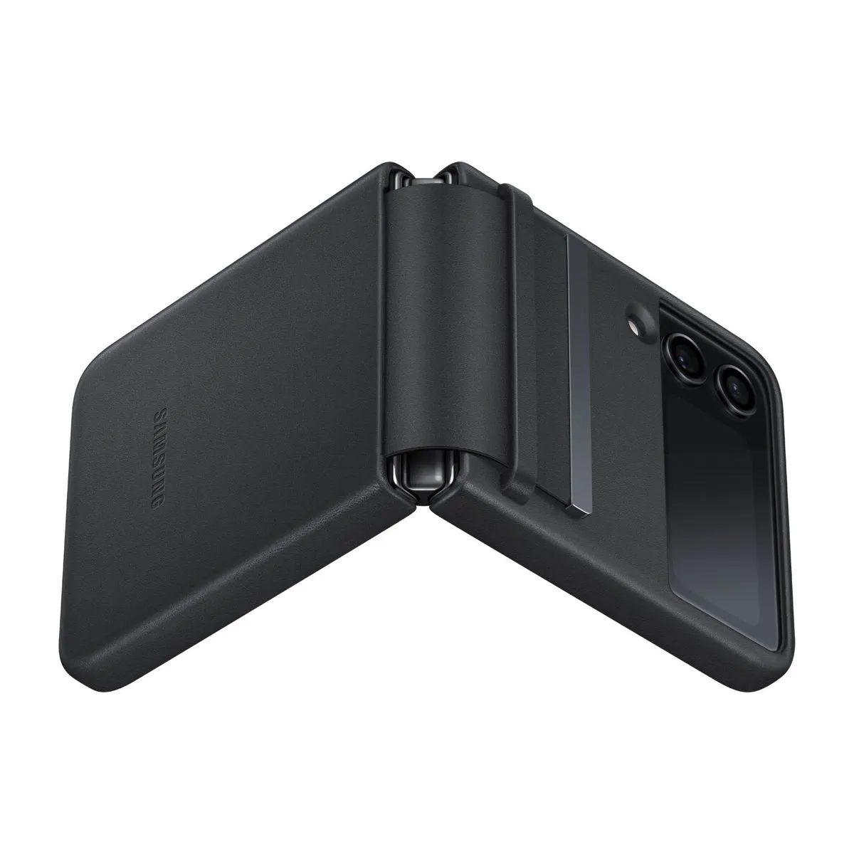 Samsung Galaxy Z Flip4 Flap Leather Cover - Black