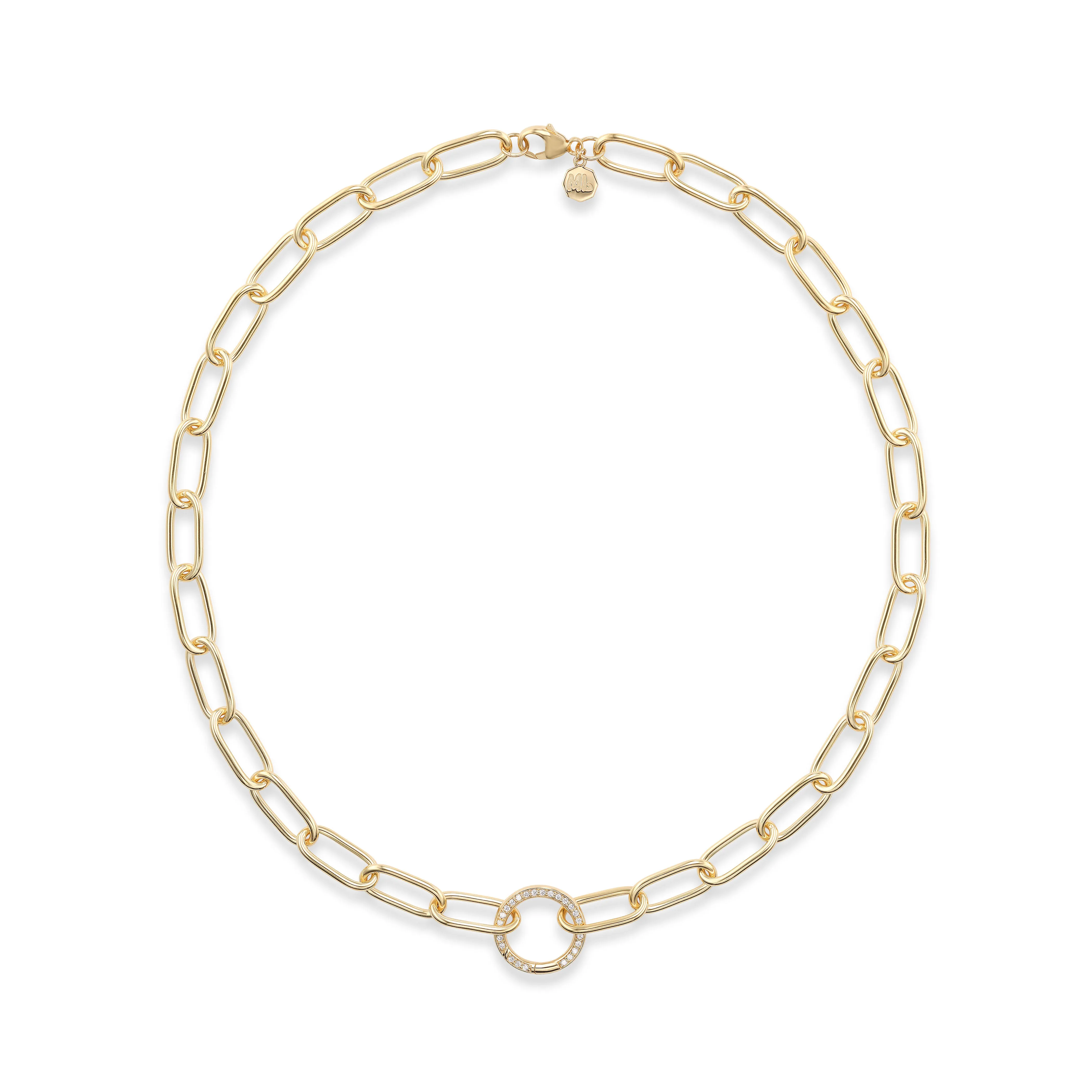 Sardinia III Chain w/ Pave Clasp