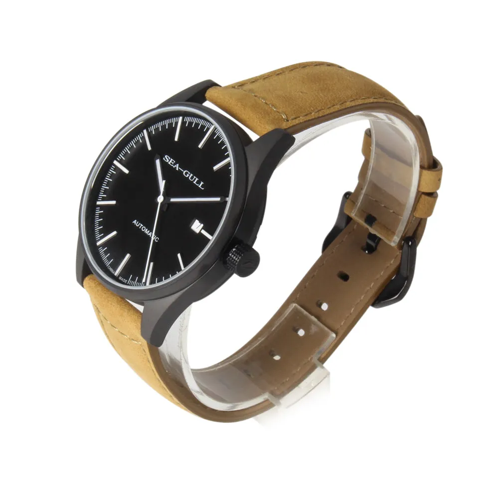 Seagull Vintage Military Wristwatch PVD Case Back 40mm Classic Luminous Hands Self Wind Automatic Watch 819.22.5121H