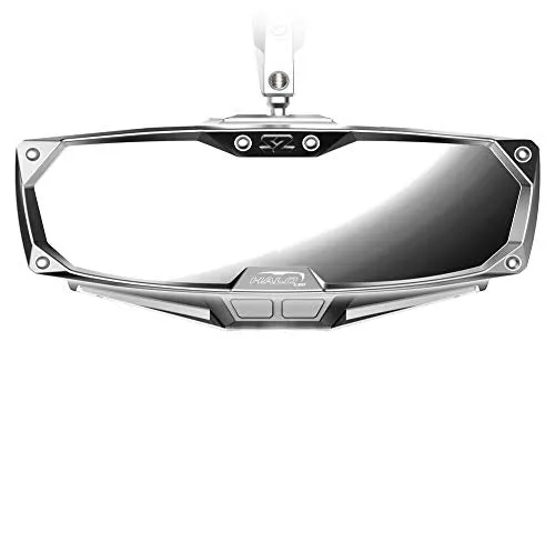 Seizmik 18019 Halo-RA LED Rearview Mirror with Cast Aluminum Bezel for 1.75″ Round Tube Roll Over Protection System