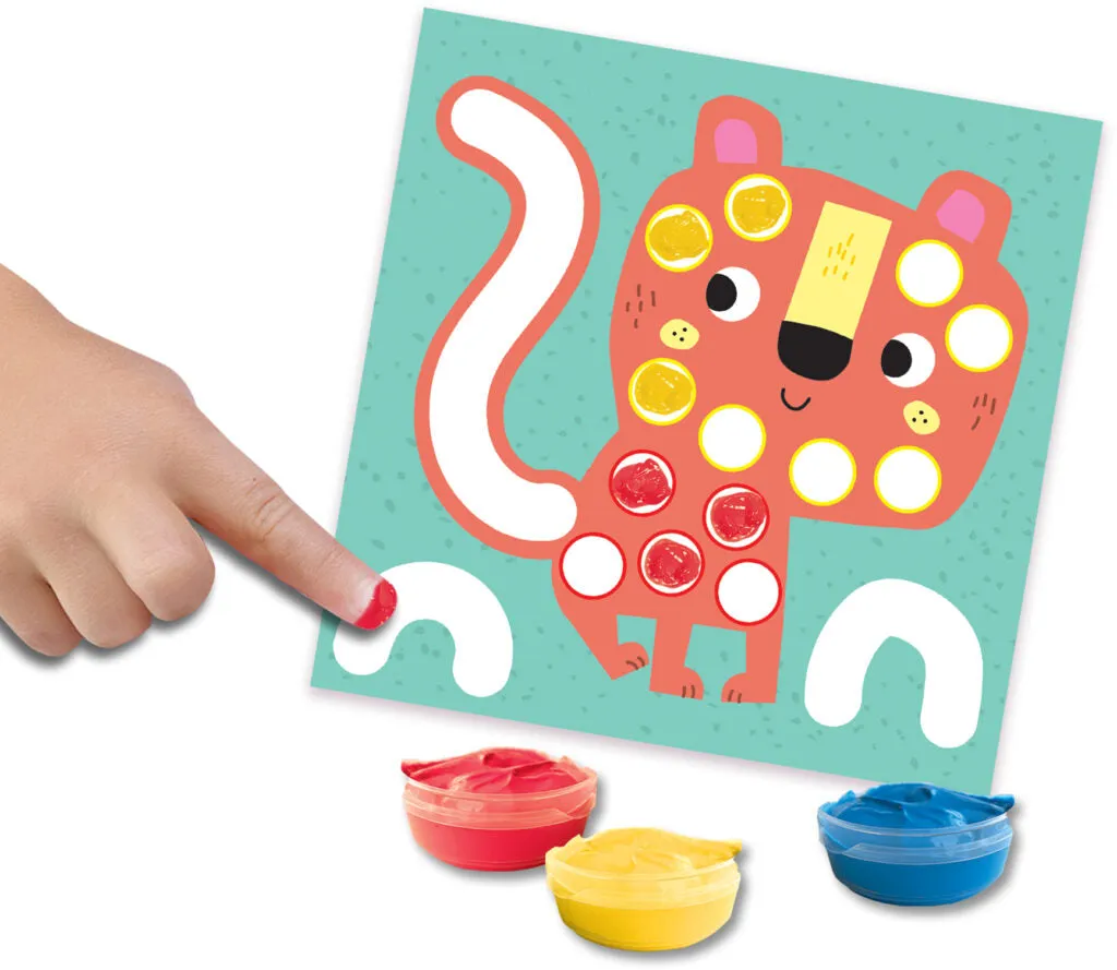 Ses Creative My first – 3 in 1 Fingerpainting, colouring and sticking shapes