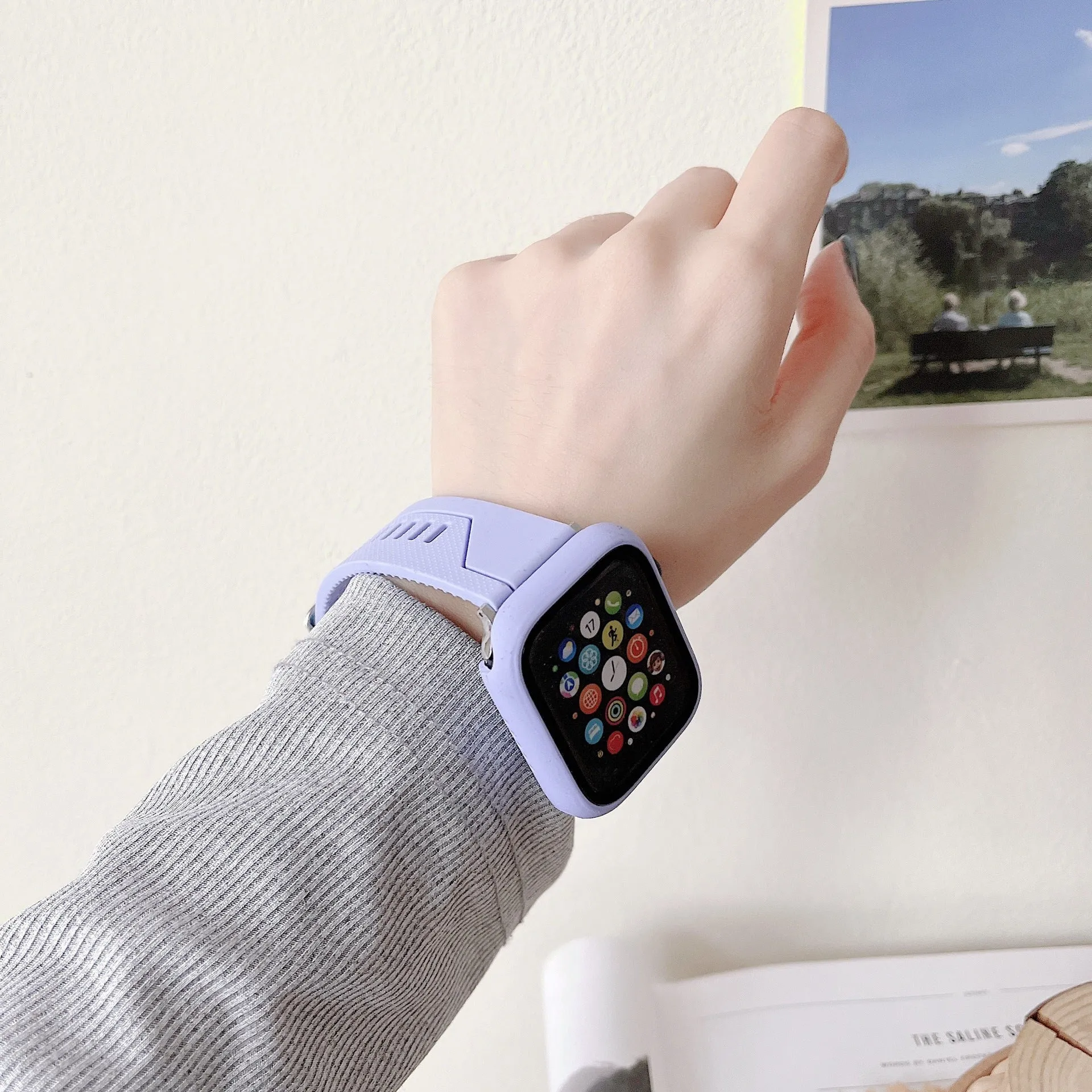 Silicone Strap Watch Case Set