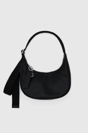 Small Recycled Leather Crescent Bag