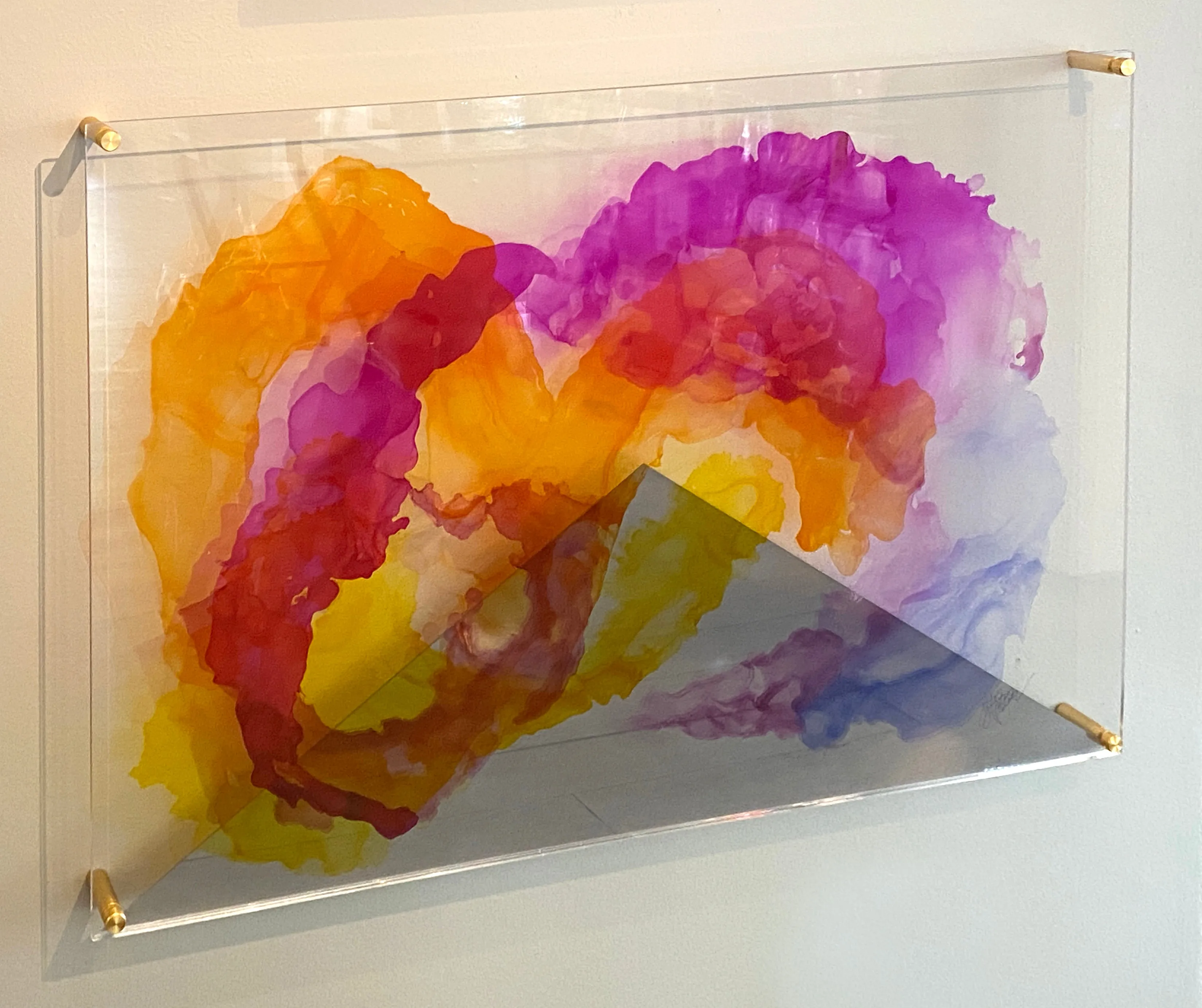 (SOLD) Aura 1: Yellow, Orange, Pink