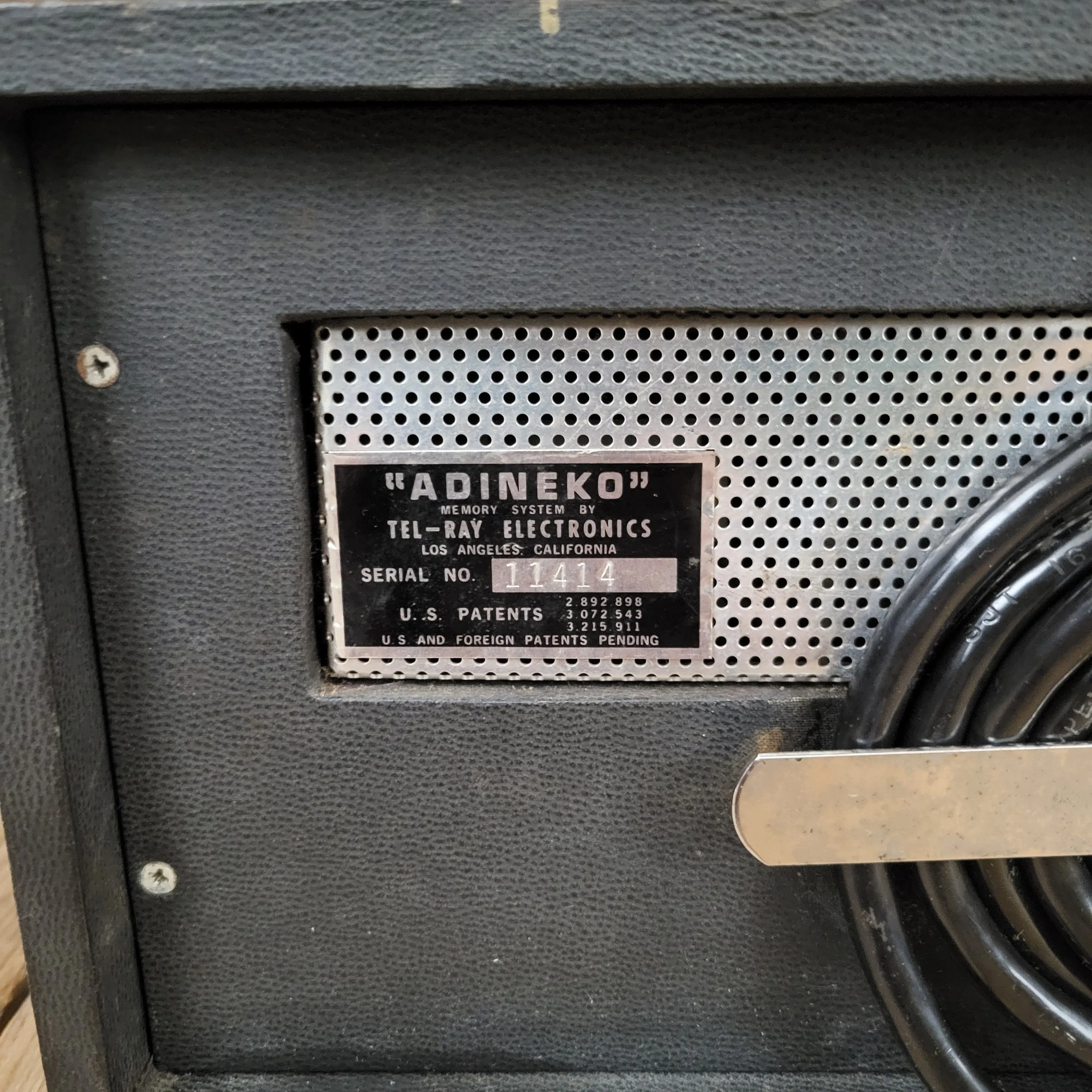 SOLD - Tel Ray Ad-N-Echo Model 1001 Adineko Delay Reverb Unit Oil Can Echo 1969