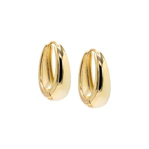 Solid Vintage Chubby Hoop Earring