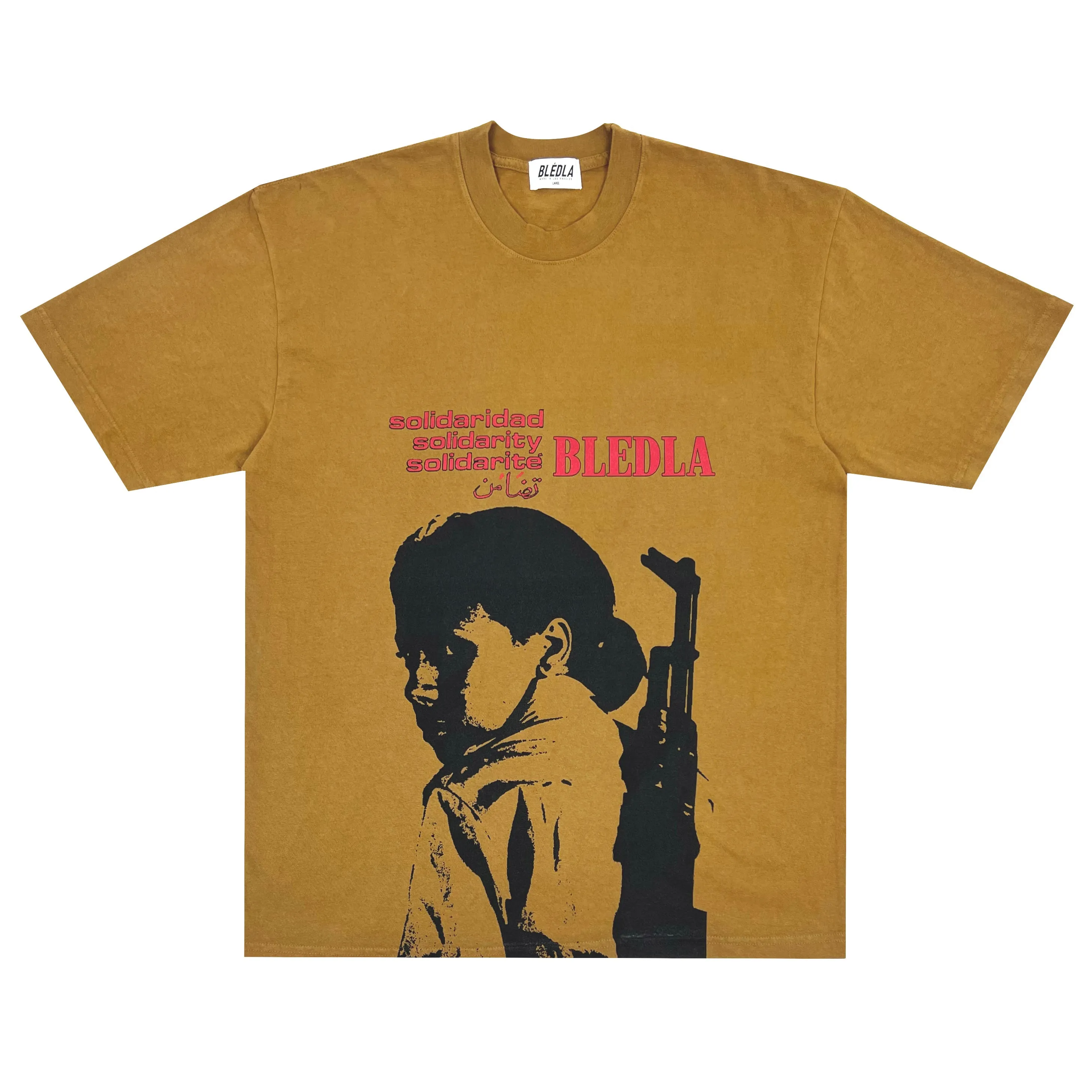 Solidarity Garment Dye Tee - Brass