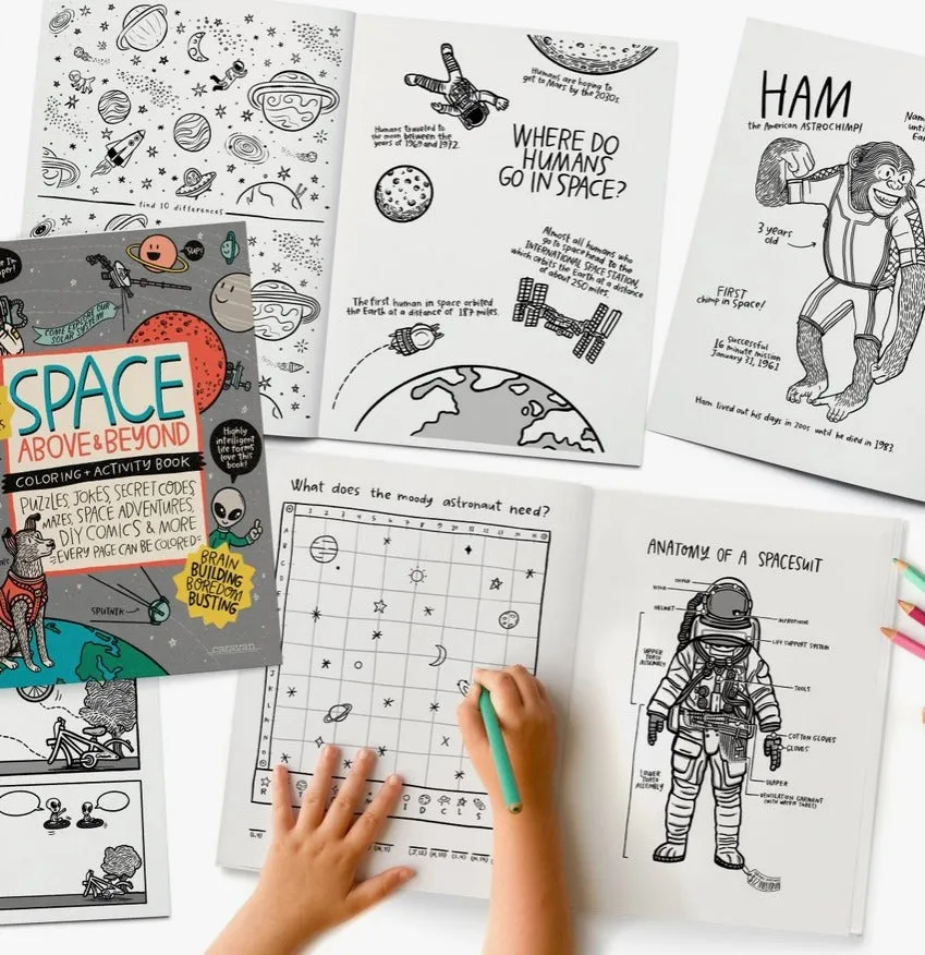 Space, Above & Beyond Coloring, Activity, Jokes, Diy   More