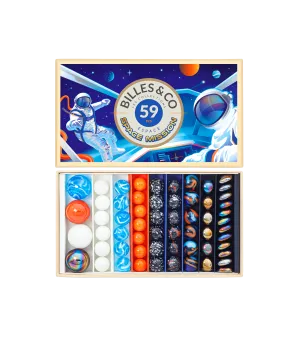 Space Mission Marbles Box - 59 Pack