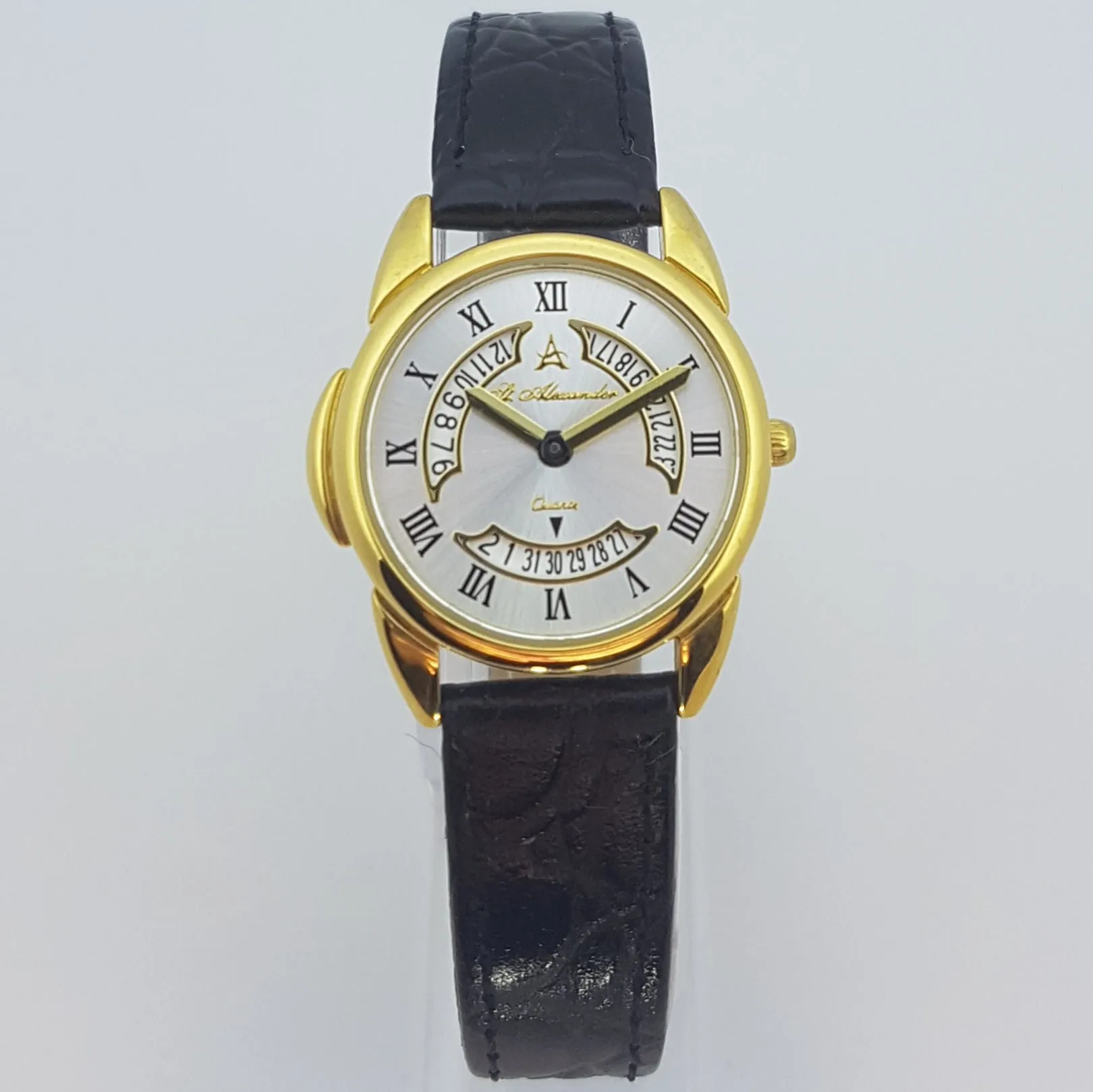 St Alexander GS504 Ladies Gold Bezel Quartz Analogue Dress Watch