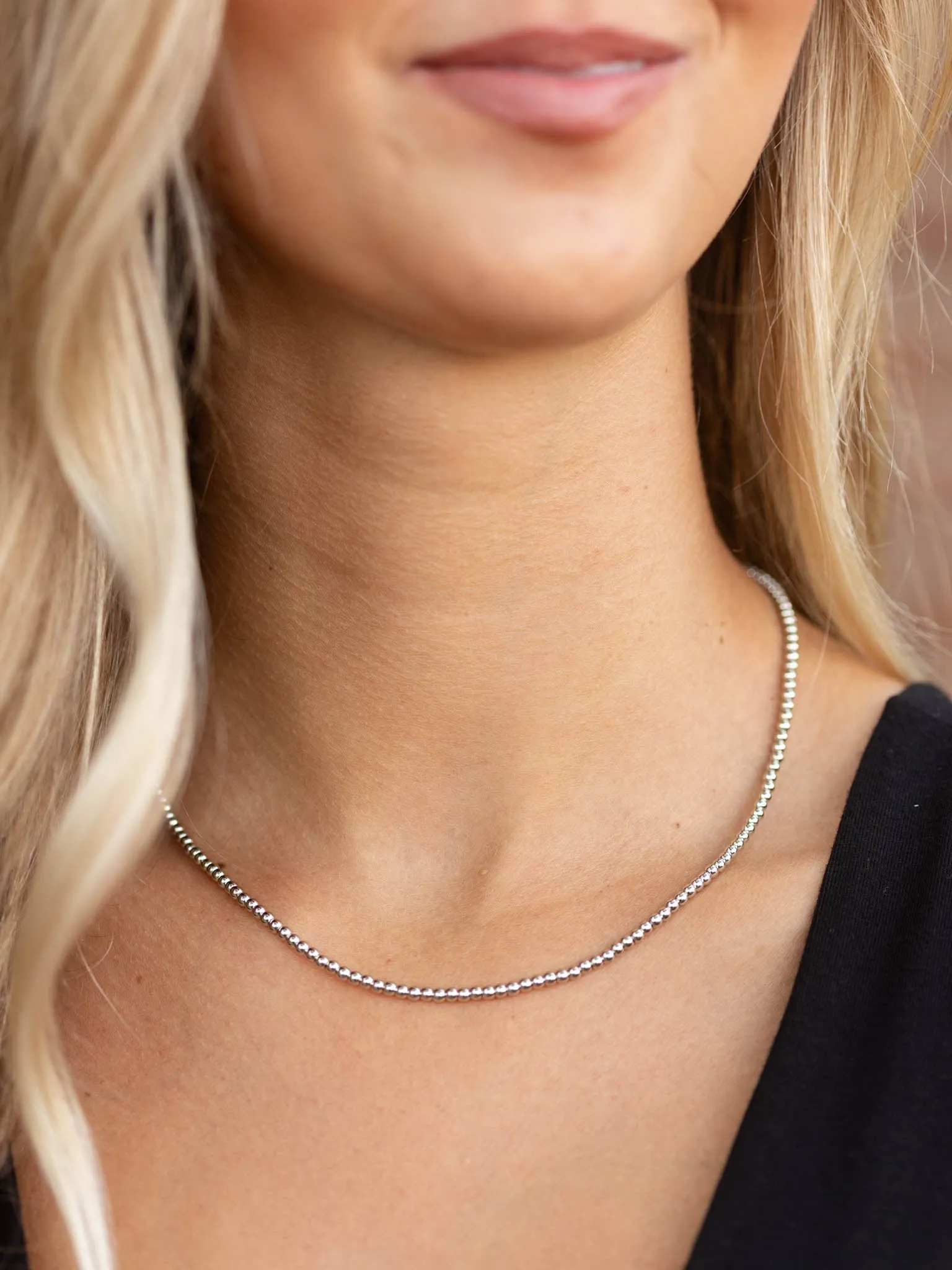 Stainless Steel Ball Necklace