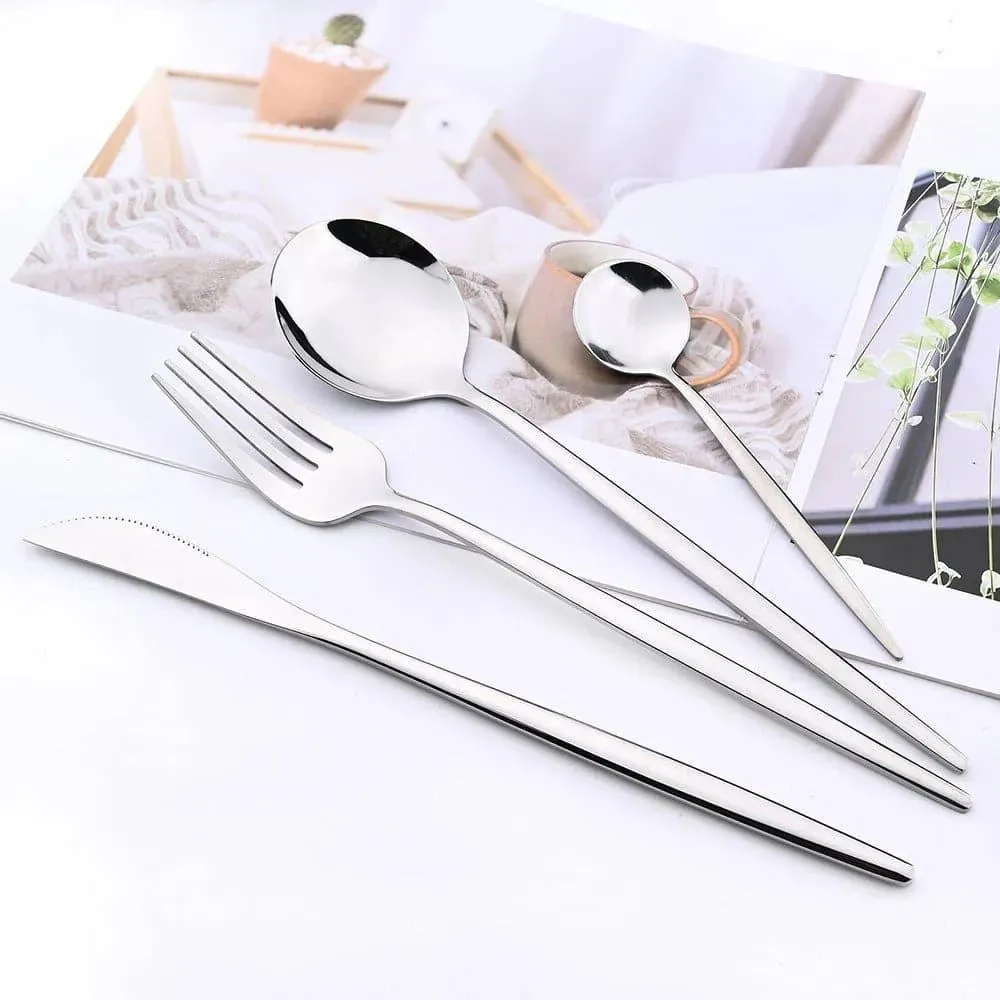 Sunshine Cutlery Set 24 pcs Polished Steel
