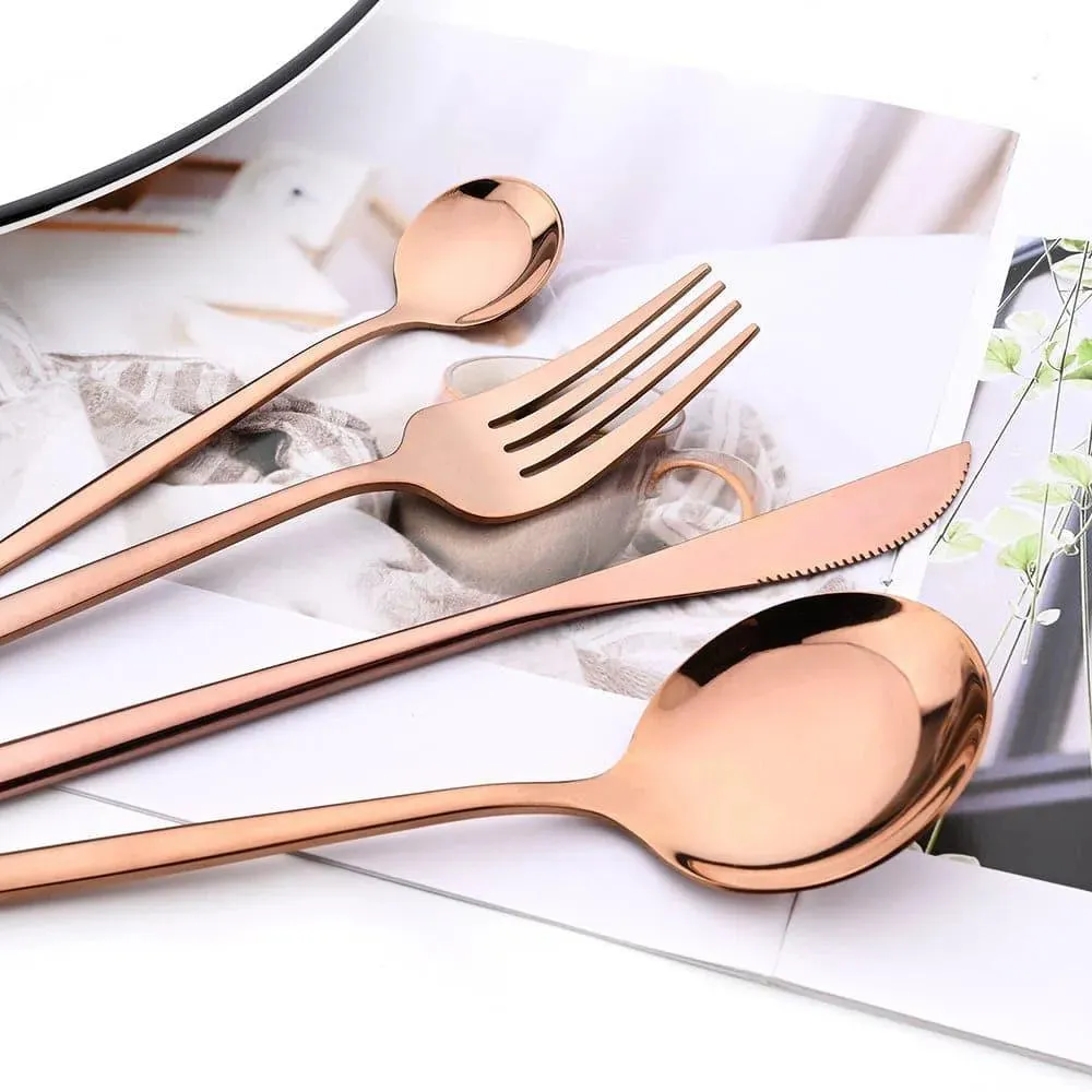 Sunshine Cutlery Set 24 pcs Polished Steel