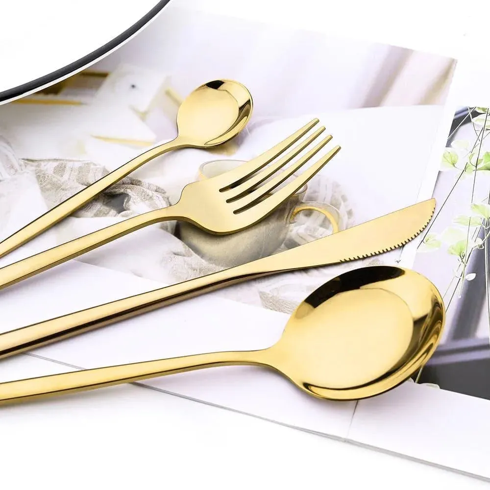 Sunshine Cutlery Set 24 pcs Polished Steel