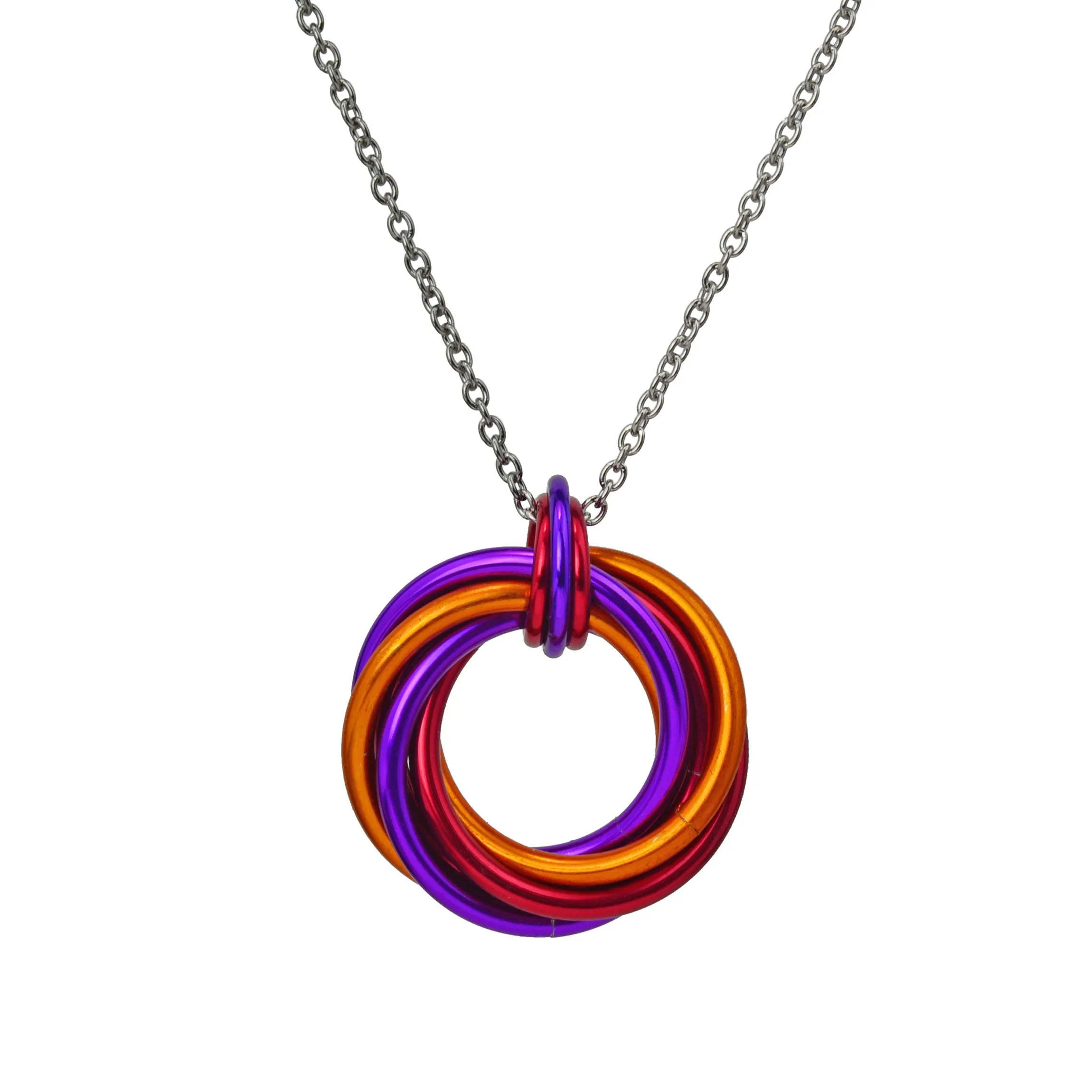 Swirl Pendant - Sunset