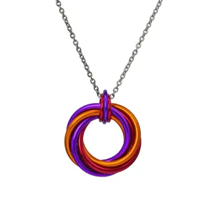 Swirl Pendant - Sunset