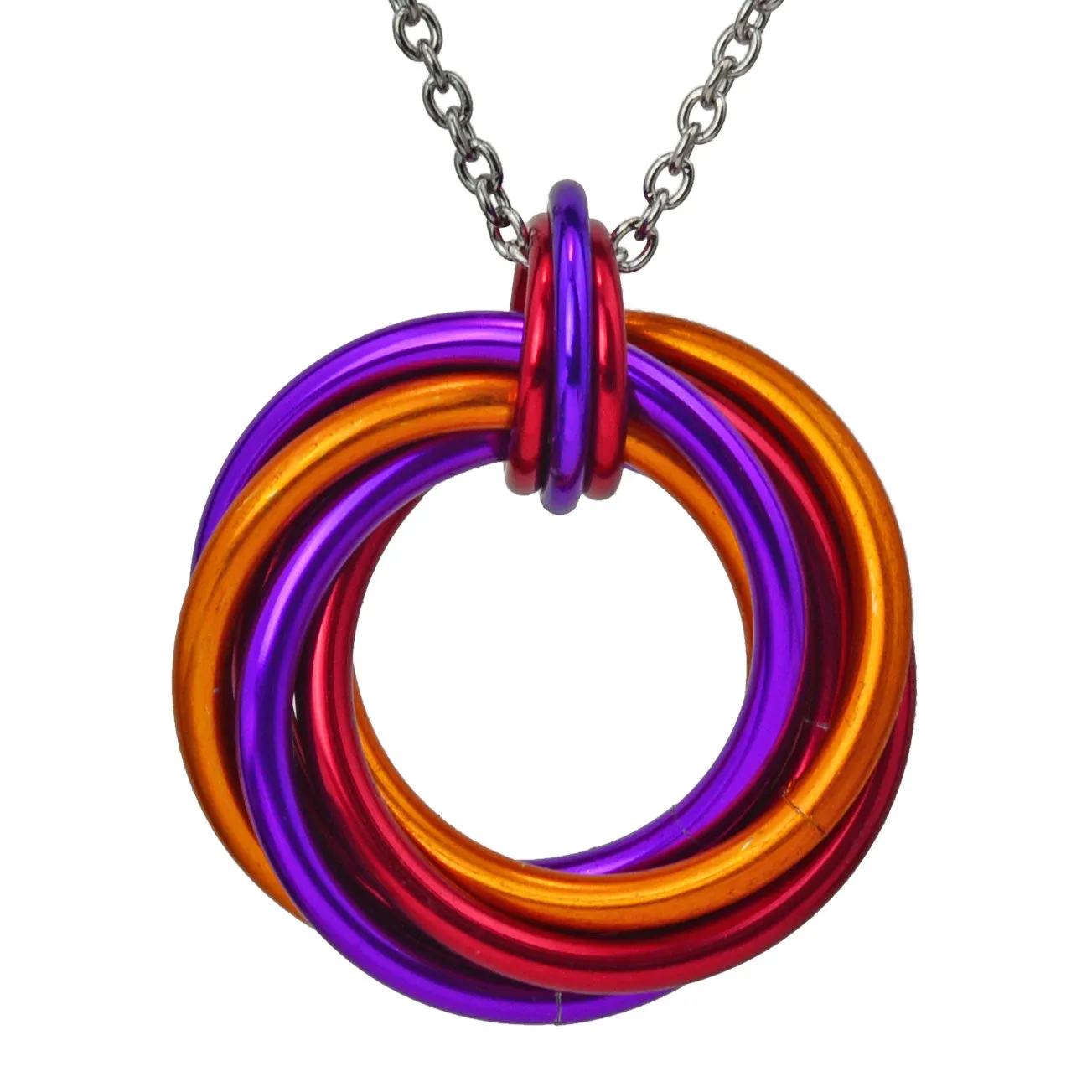 Swirl Pendant - Sunset
