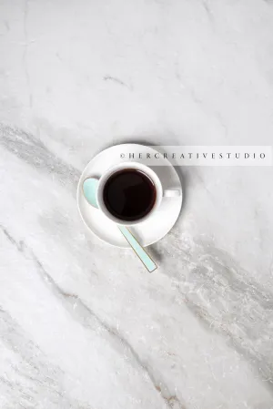 Tea with Mint Green Spoon