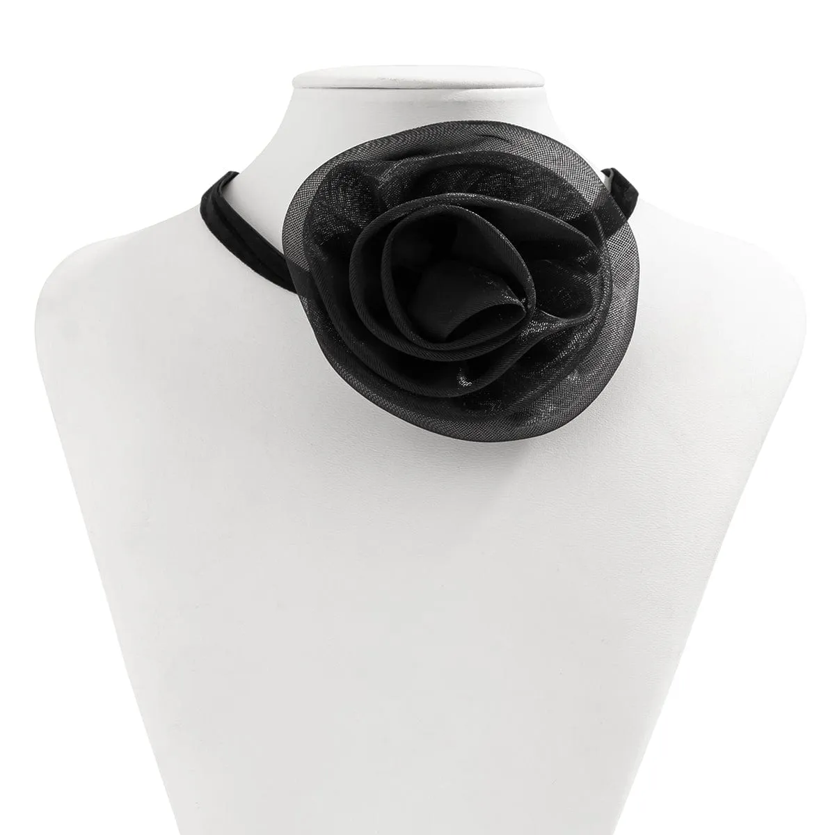 Temperament Velvet Rose Choker Necklace