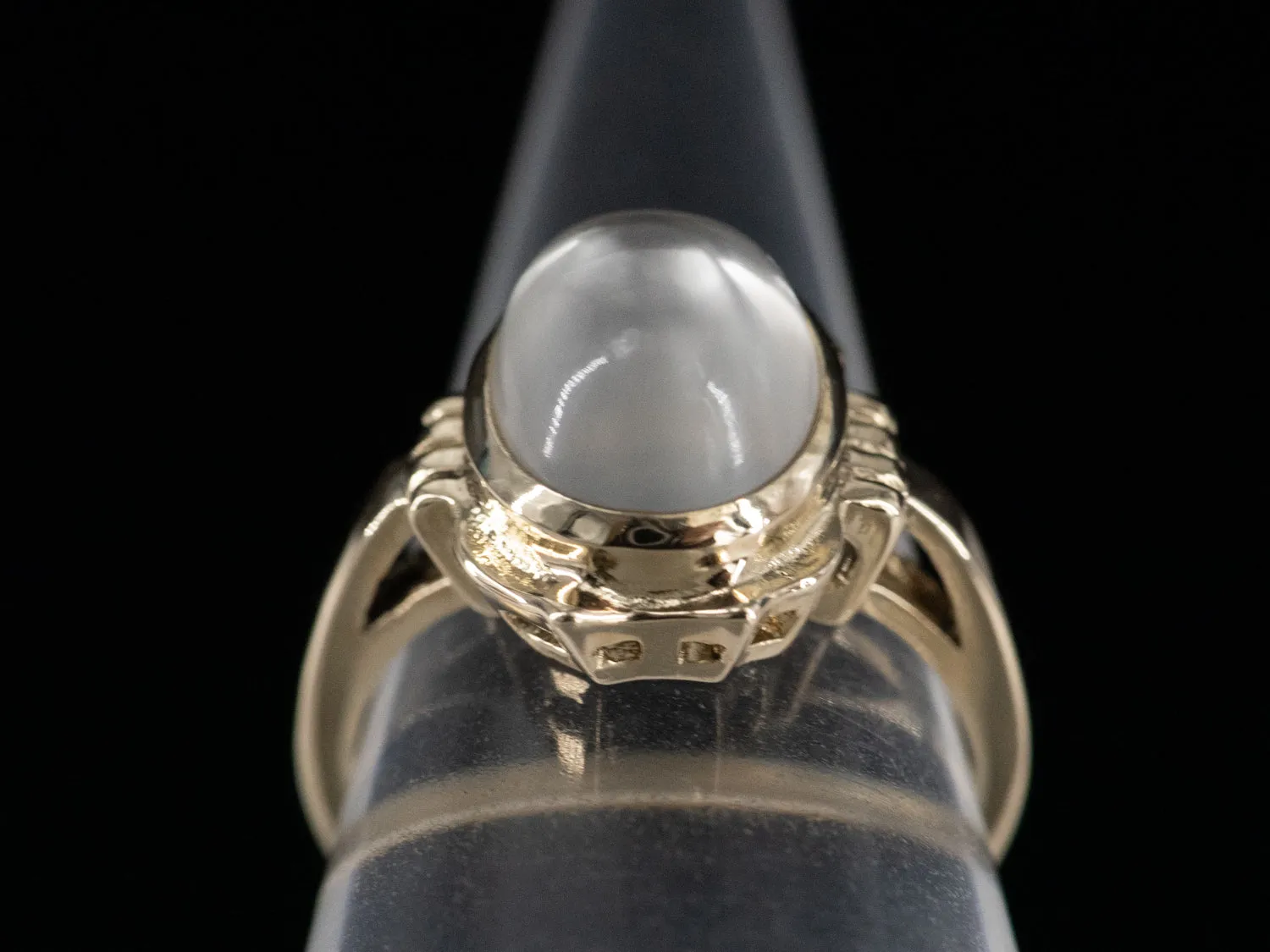 The Peggy Moonstone Ring in 14K Yellow Gold