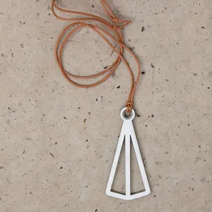 The Pyramid Pendant in Aluminum by Local Artist