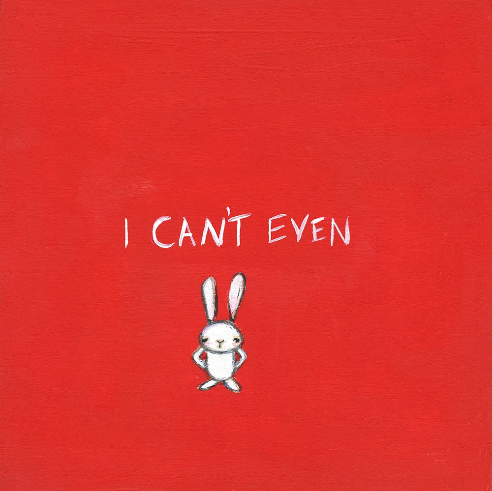 the "over it" bunny | print