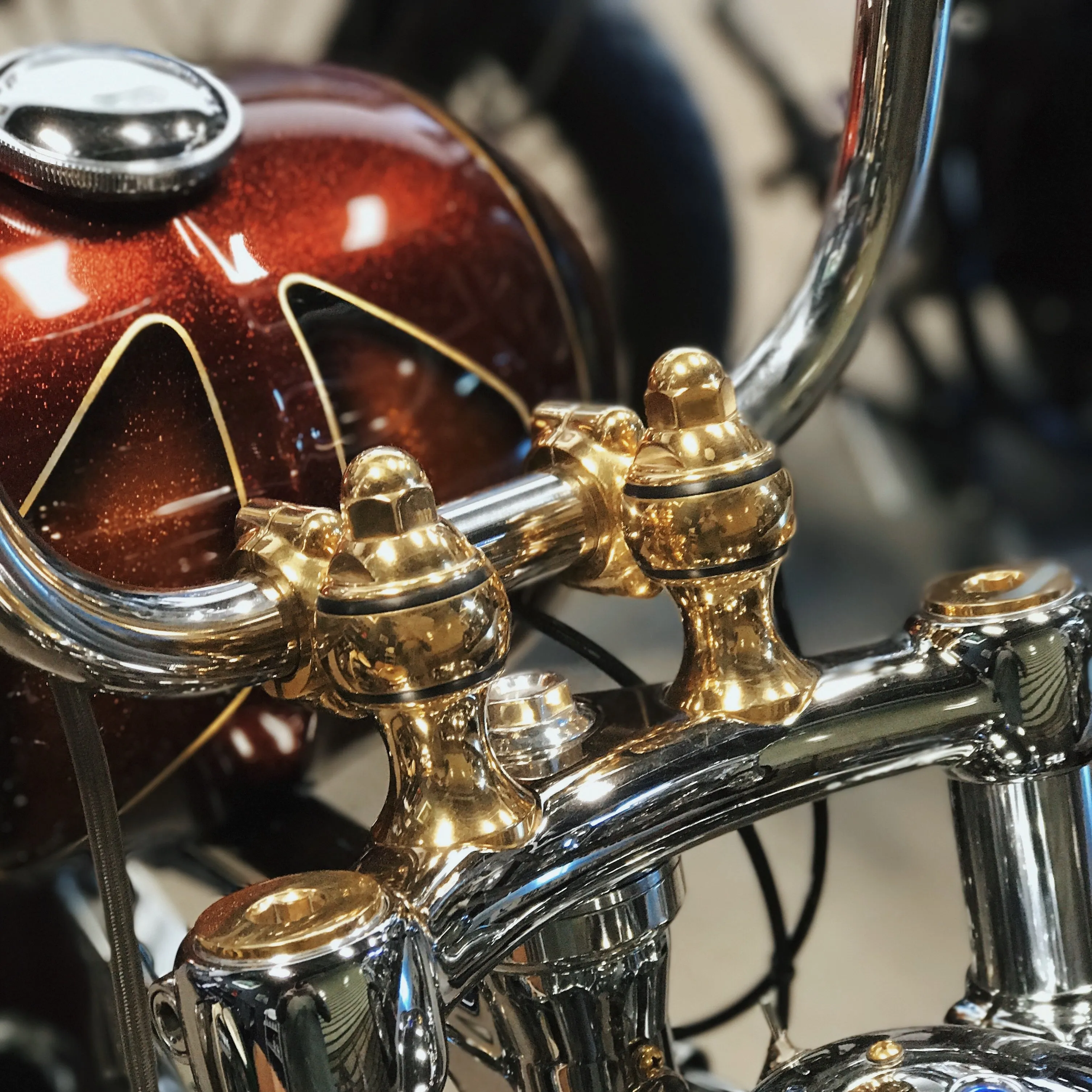 Throwback Risers - Brass