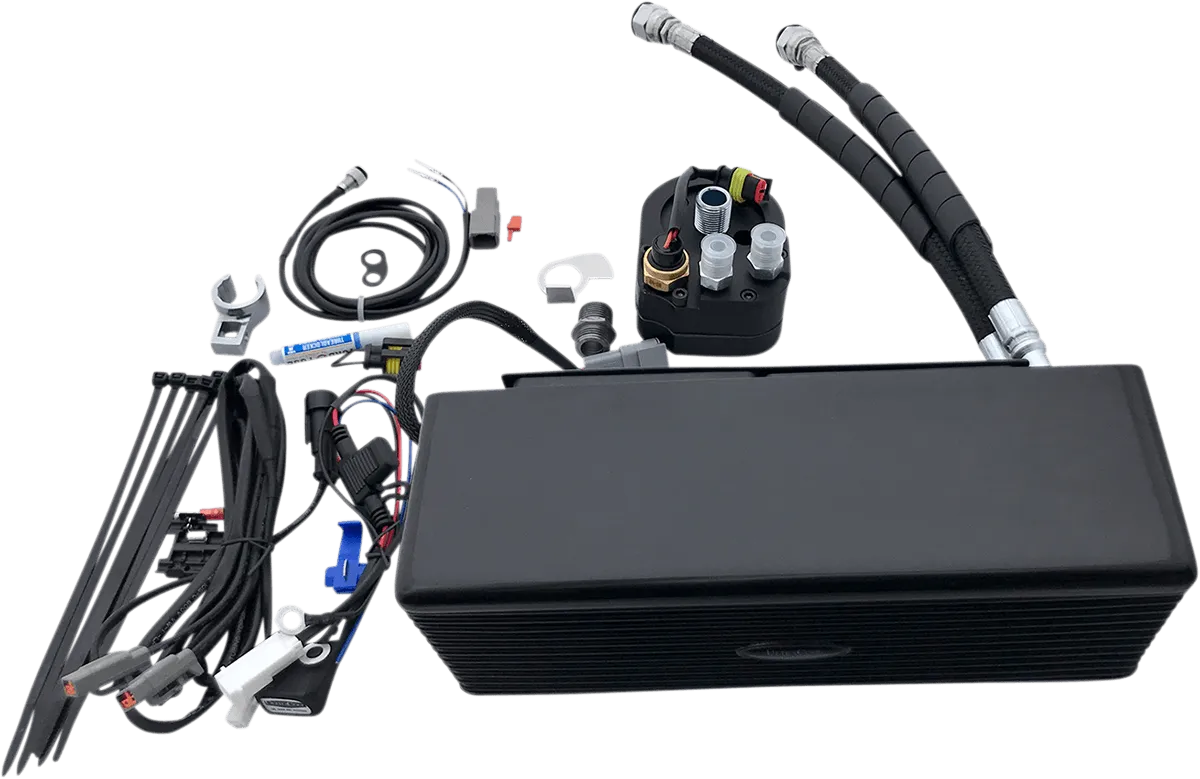 UltraCool DY-1G Below Regulator Mounted Oil Cooler Kit - Black