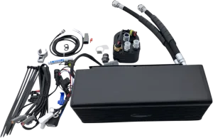 UltraCool DY-1G Below Regulator Mounted Oil Cooler Kit - Black