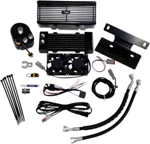 UltraCool RF-2G Below Regulator Mounted Oil Cooler Kit - Black