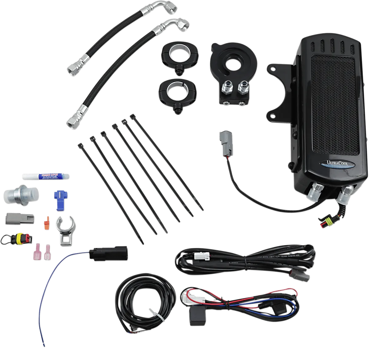 UltraCool SMT8-1G Frame Mounted Oil Cooler Kit - Gloss Black