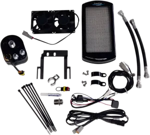 UltraCool ST-1G Above Regulator Mounted Oil Cooler Kit - Black