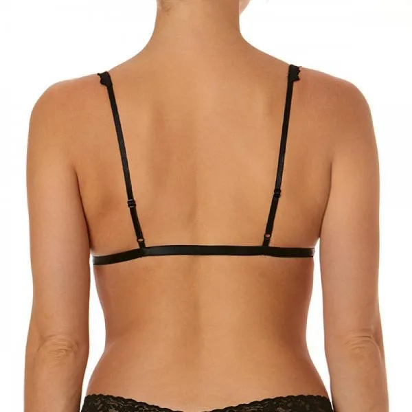 Velvet Bralette - Wine/Black -