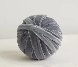 Velvet Decorative Sphere Slate Large