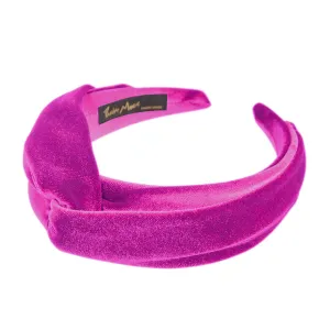 Velvet Entwined Fuchsia Headband