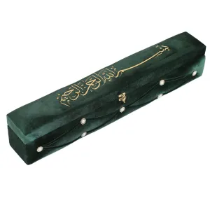 Velvet Pearl Prayer Box - Green