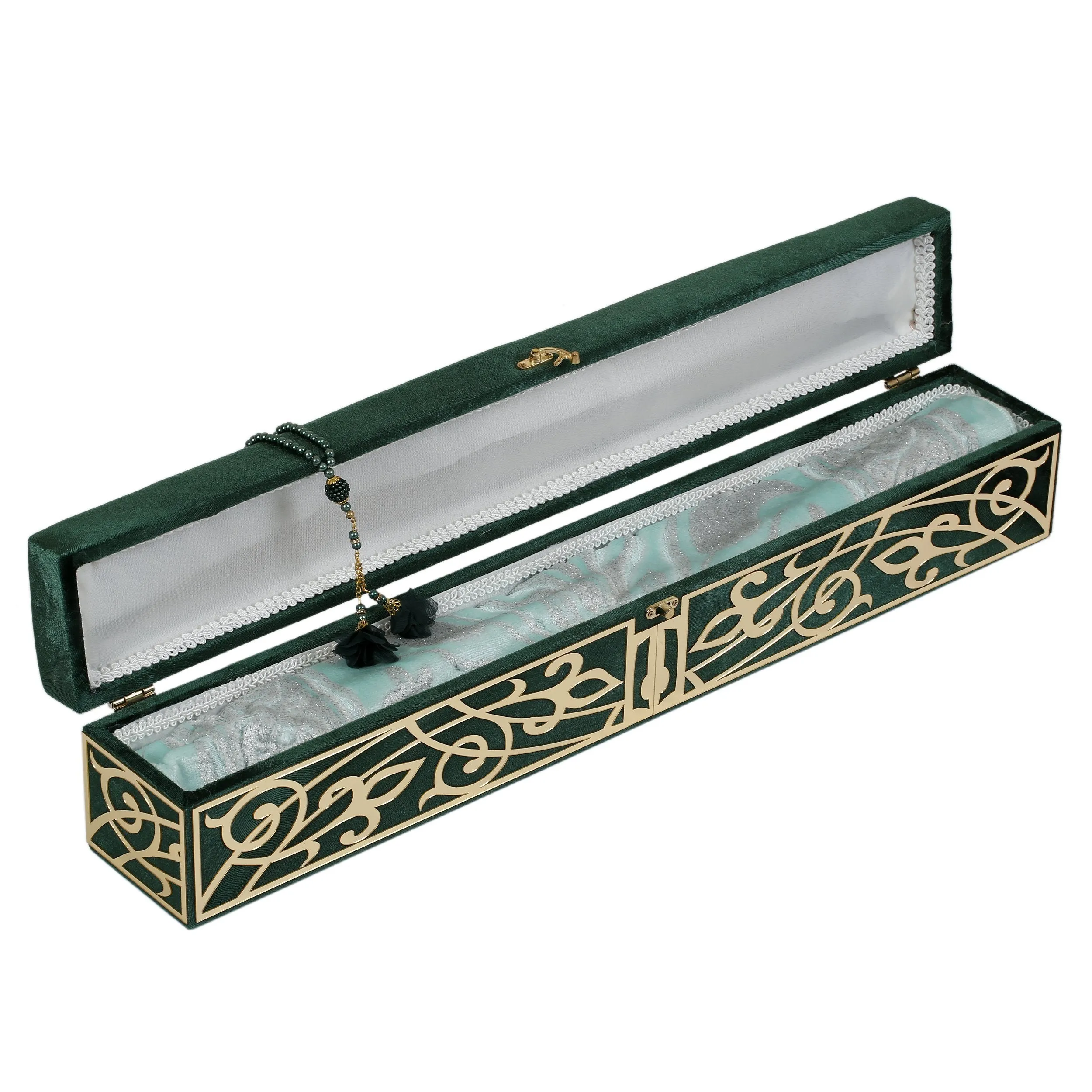 Velvet Plexi Gift Box - Green