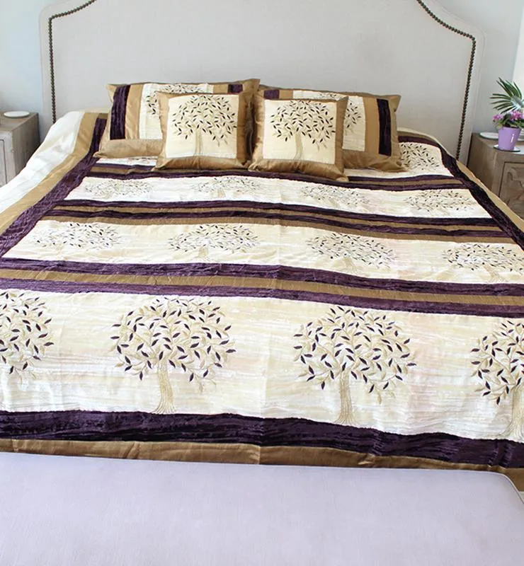Velvet Tree Of Life Bedspread Set
