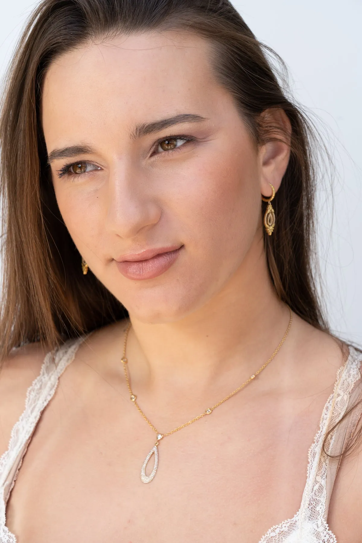 Victorian dazzling white and yellow diamond drop earrings