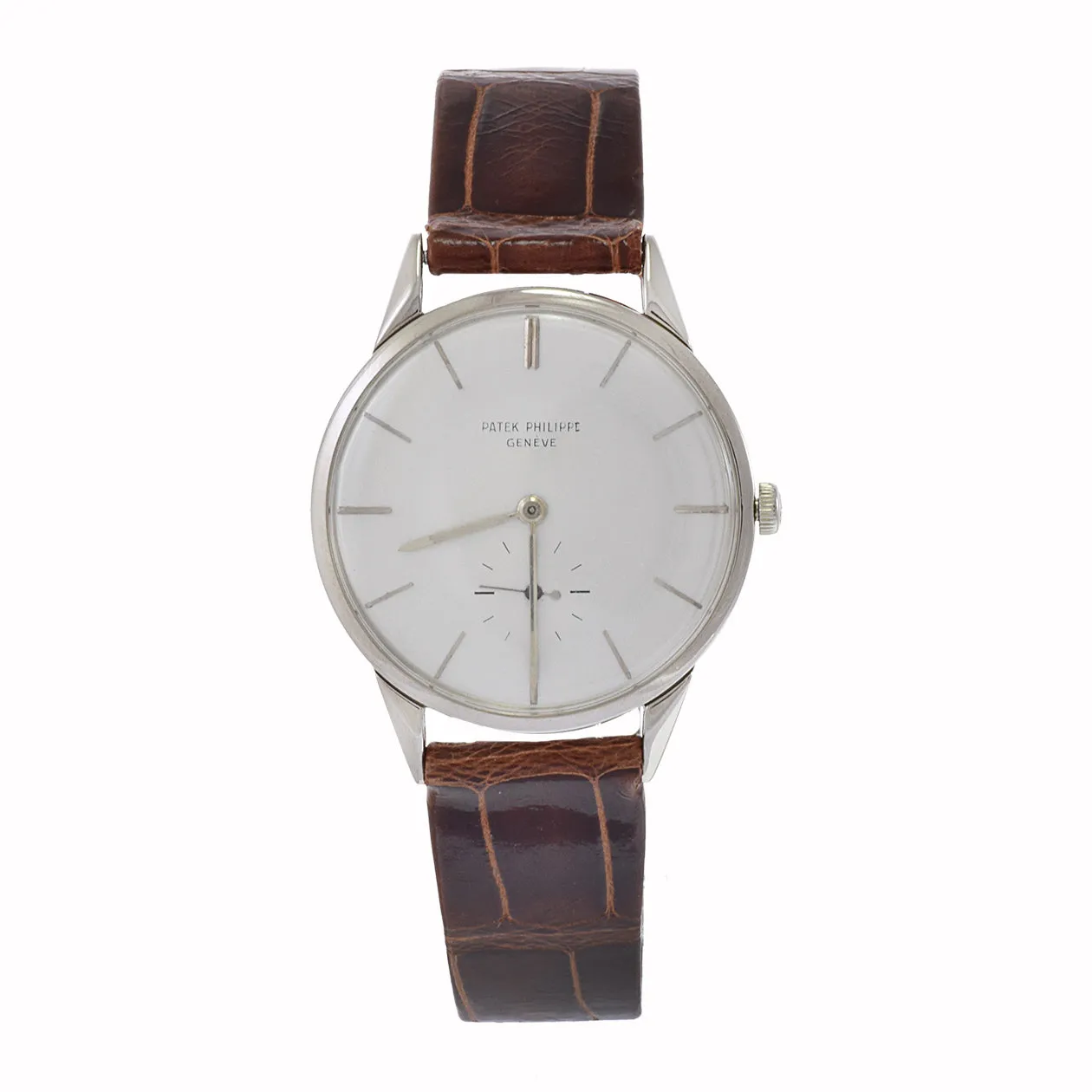 Vintage 1960's Patek Philippe Calatrava 2568-1 18KT White Gold Watch