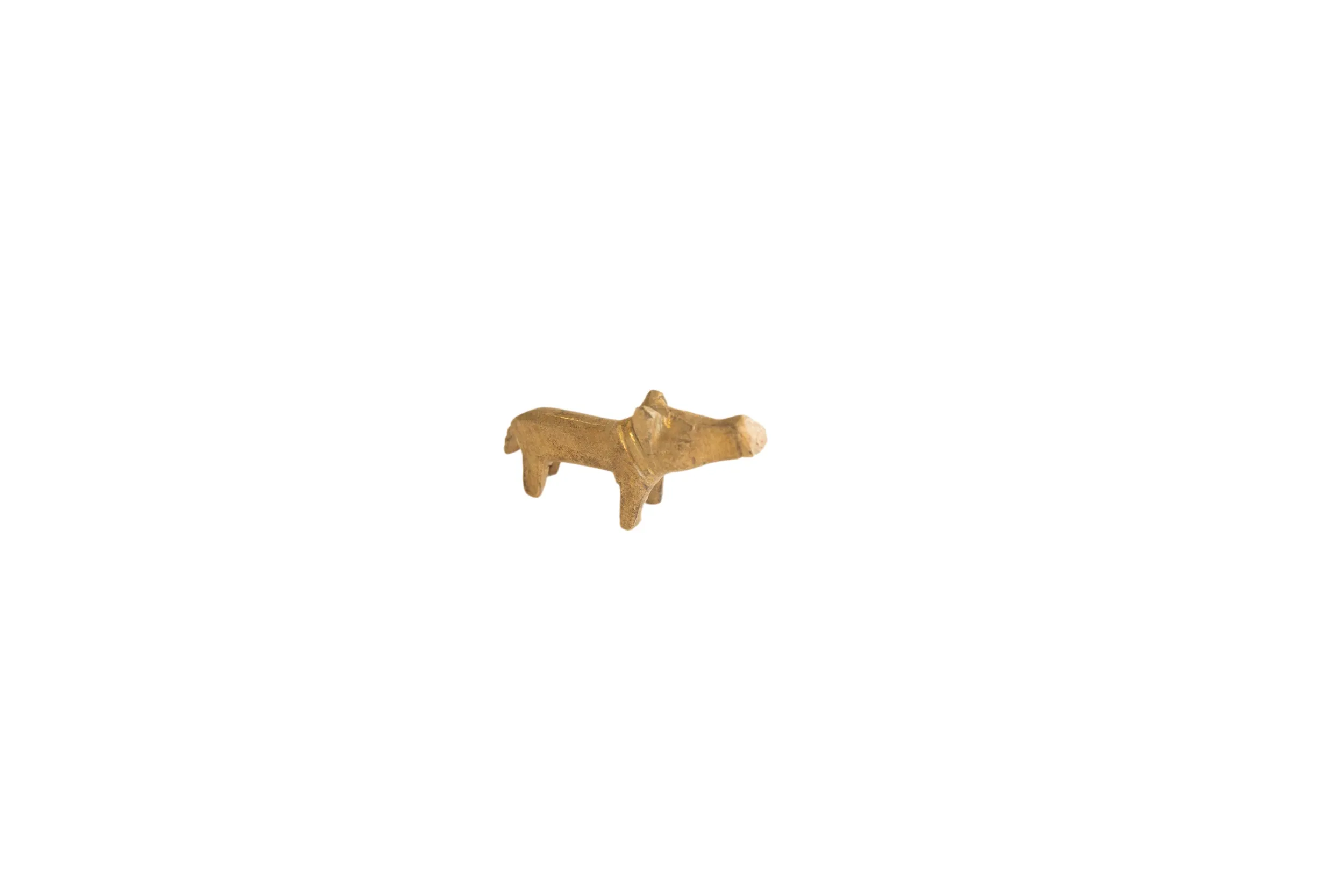 Vintage African Brass Mini Hippo