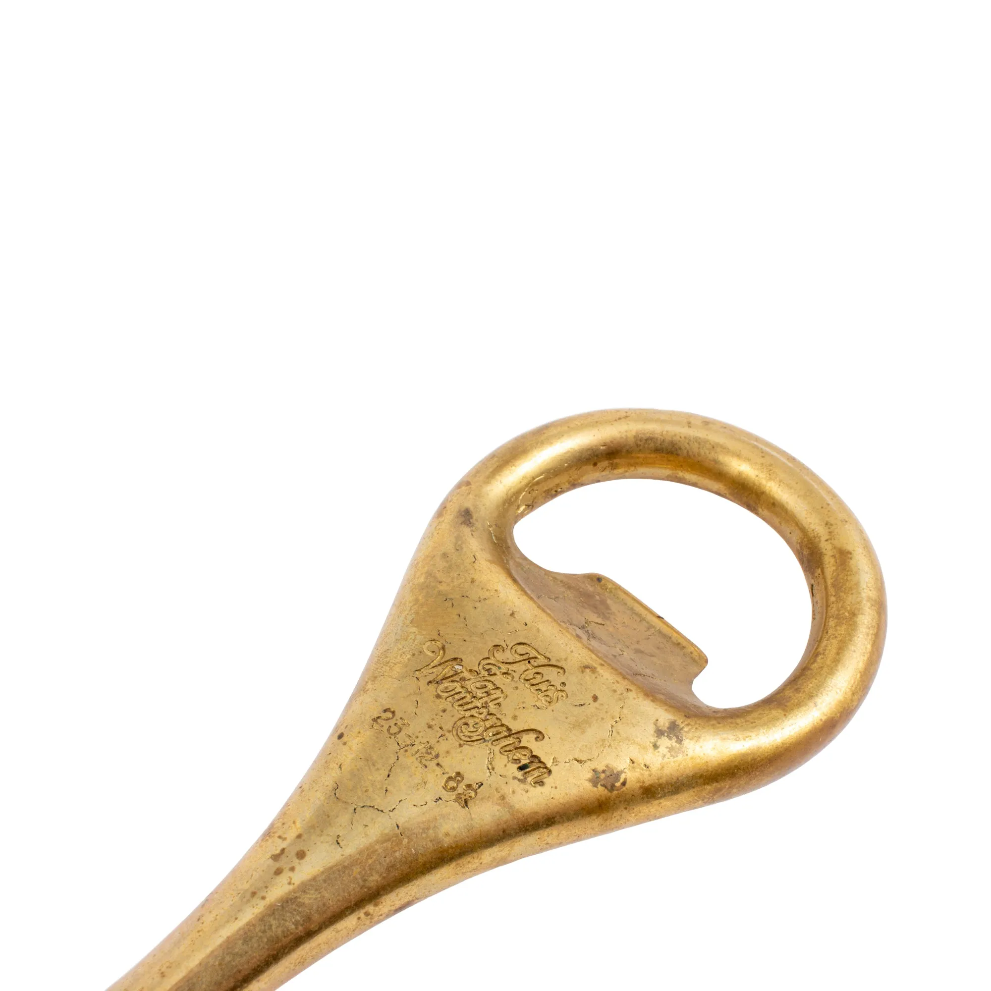 Vintage Belgian Huis Van Wonterghem Brass Bottle Opener